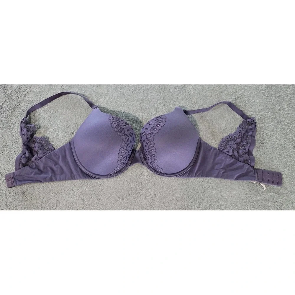 Victoria's Secret Perfect Shape Bra Women‎ 34 DD Push Up Floral Lace Padded Core